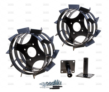 Koła żelazne z ośkami glebogryzarki CEDRUS GL01 kpl.