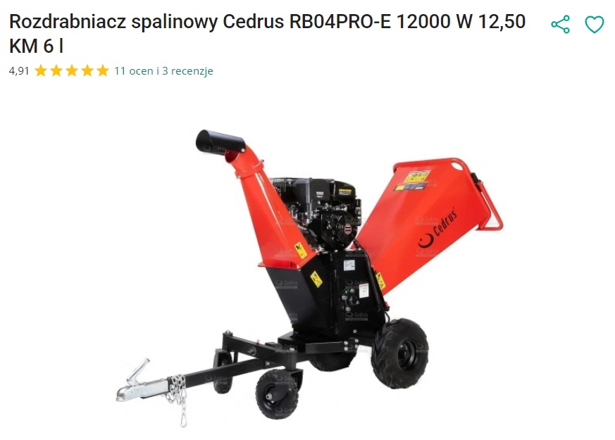 rozdrabniacze do gałęzi Cedrus opinie