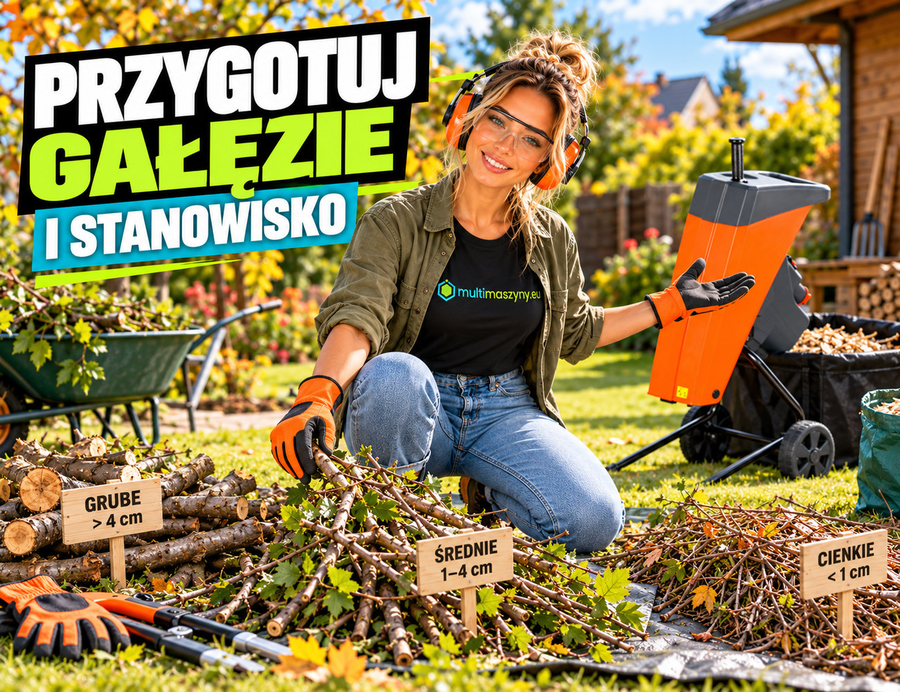 Jak przygotować gałęzie i stanowisko do rozdrabniania? Plan pracy bez niepotrzebnych przerw