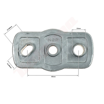 PIASTA NOŻA NAC NGP 22x45x60xRxF