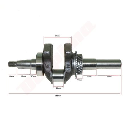 WAŁ KORBOWY HONDA GX270 25 mm ( 13310-ZH9-610 )