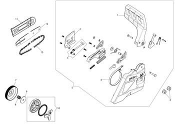 OSŁONA PROWADNICY 40CM