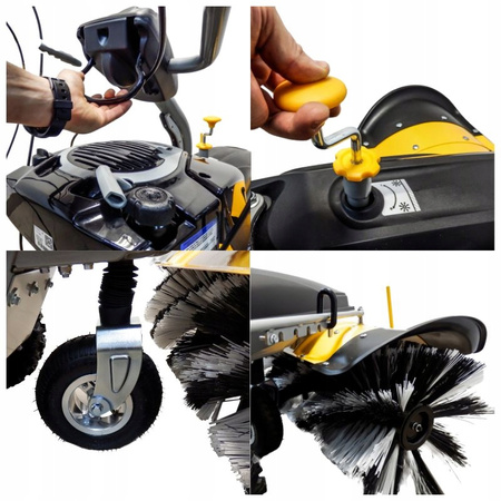 Zamiatarka spalinowa GRASS VEGA VG100V BS750EX Briggs & Stratton 163 cm³ – szerokość 100 cm