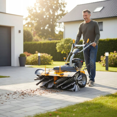 Zamiatarka spalinowa GRASS VEGA VG100V BS750EX Briggs & Stratton 163 cm³ – szerokość 100 cm