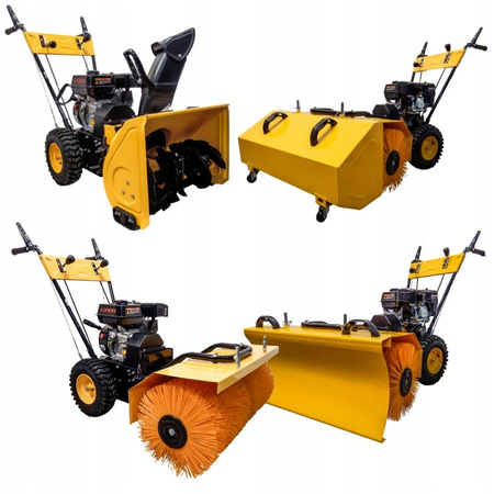 Zamiatarka spalinowa GRASS VEGA KCB25-F 4w1 Loncin 196 cm³ – szerokość szczotki 80 cm