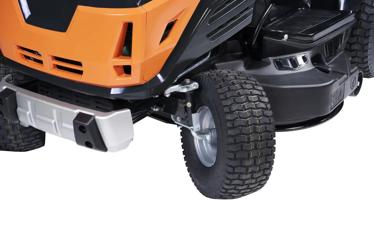 Stanowisko operatora traktorka ogrodowego OM 86R/14,5 K z deską rozdzielczą