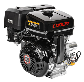 Loncin G420FD-A silnik spalinowy 420 cm³ 9 kW wał poziomy 25 x 60 mm rozrusznik elektryczny i ręczny