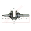 WAŁ KORBOWY HONDA GX270 25 mm ( 13310-ZH9-610 )