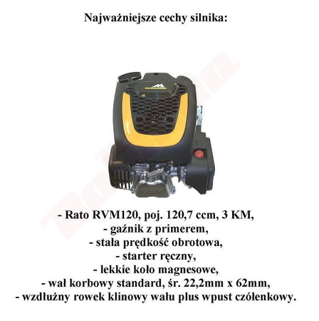 SILNIK RATO RV120 22,2x62         HQV