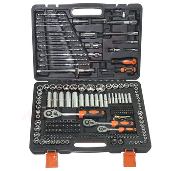 KLUCZE  218 PCS ( 1/2'' , 3/8'' , 1/4'' )