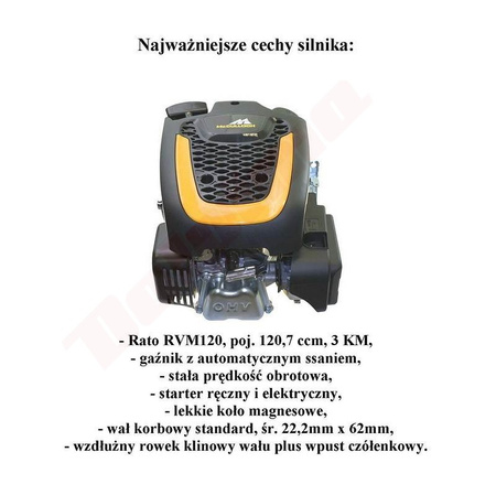 SILNIK RATO RV120 22,2x62 ES  HQV