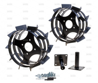 Koła żelazne z ośkami glebogryzarki CEDRUS GL01 kpl.